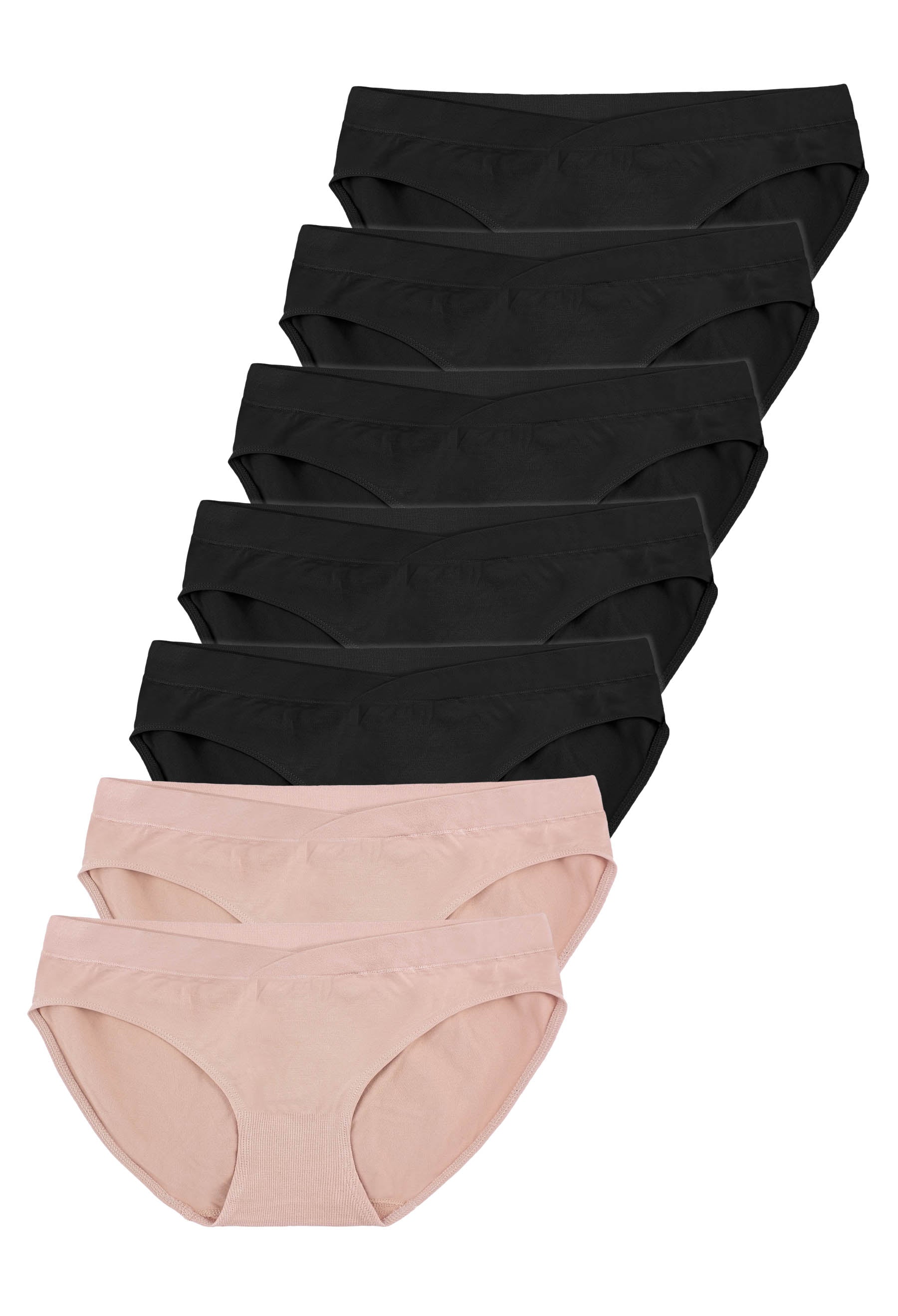 Seamless Soft & Stretchy Bamboo V Bikini - 7 Pack