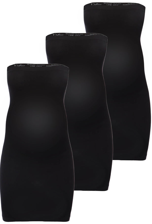 Maternity Strapless Mini Slip/Skirt - 3 Pack