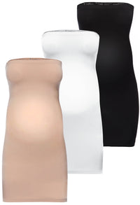 Maternity Strapless Mini Slip/Skirt - 3 Pack