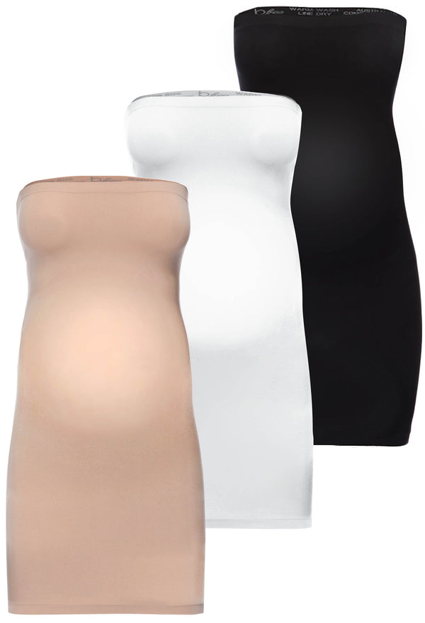 Maternity Strapless Mini Slip/Skirt - 3 Pack