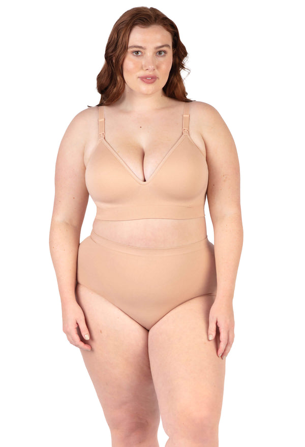 Post Surgery High waist Comfort Brief | Seamless Cotton Blend