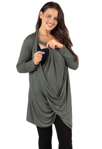 Maternity & Nursing Bamboo Soft Drape Top - 2 Pack