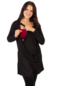 Maternity & Nursing Bamboo Soft Drape Top - 2 Pack