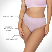 Invisible Lace Contour High Cut Brief - 3 Pack