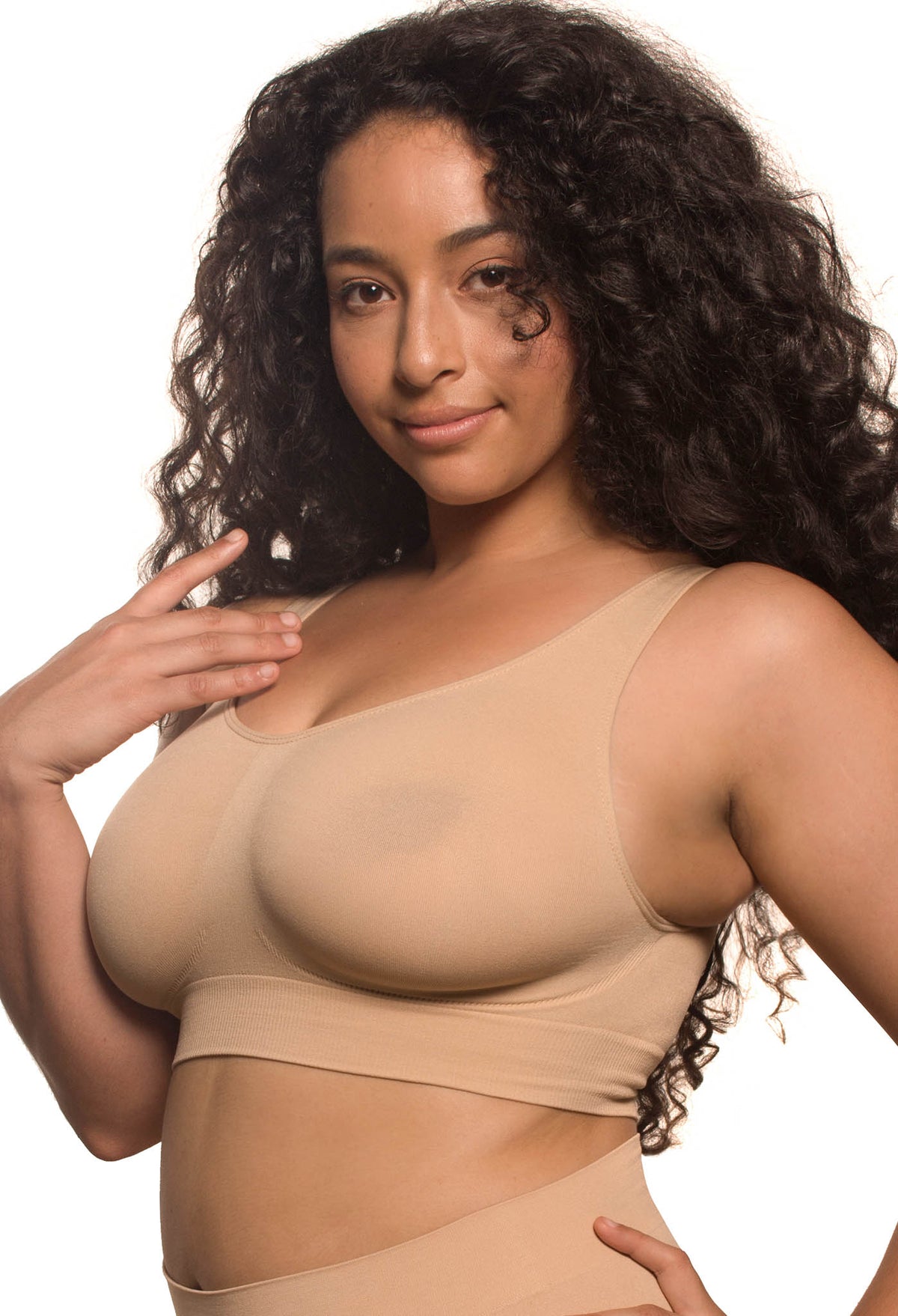 Travel Wire Free High Back Pull On Crop Top