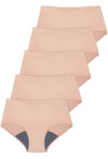 Cotton Everyday Panty Liner Leak Proof Period Underwear - 5 Pack