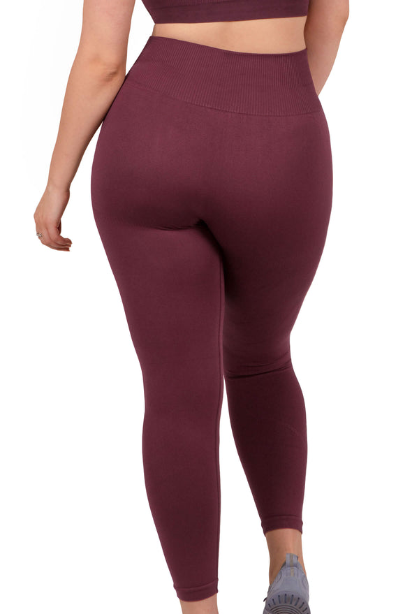 Plus Size Seamless High Waist Full Length Leggings