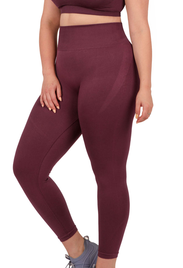 Plus Size Seamless High Waist Full Length Leggings