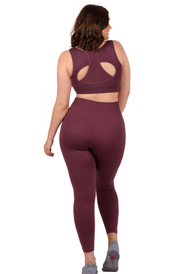 Plus Size Seamless High Waist Full Length Leggings