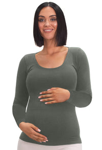 Maternity Bamboo Long Sleeve Top