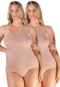 Superfine 100% Cotton Camisole - 2 Pack