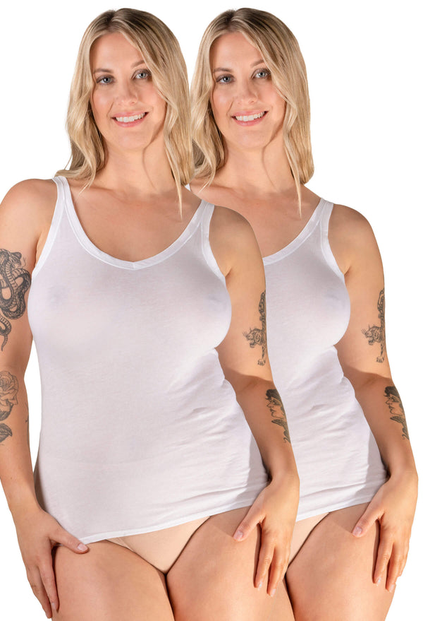 Superfine 100% Cotton Camisole - 2 Pack