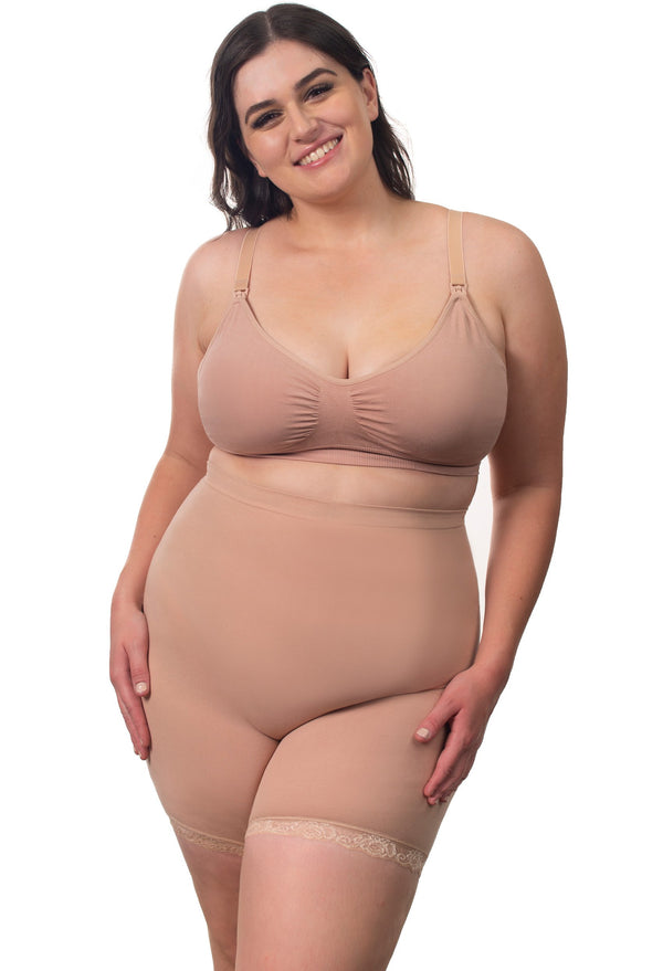 Anti Chafing High Rise Petite Cotton Rich Shorts | Lilac Snow