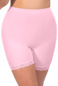 Anti Chafing High Rise Petite Cotton Rich Shorts | Lilac Snow