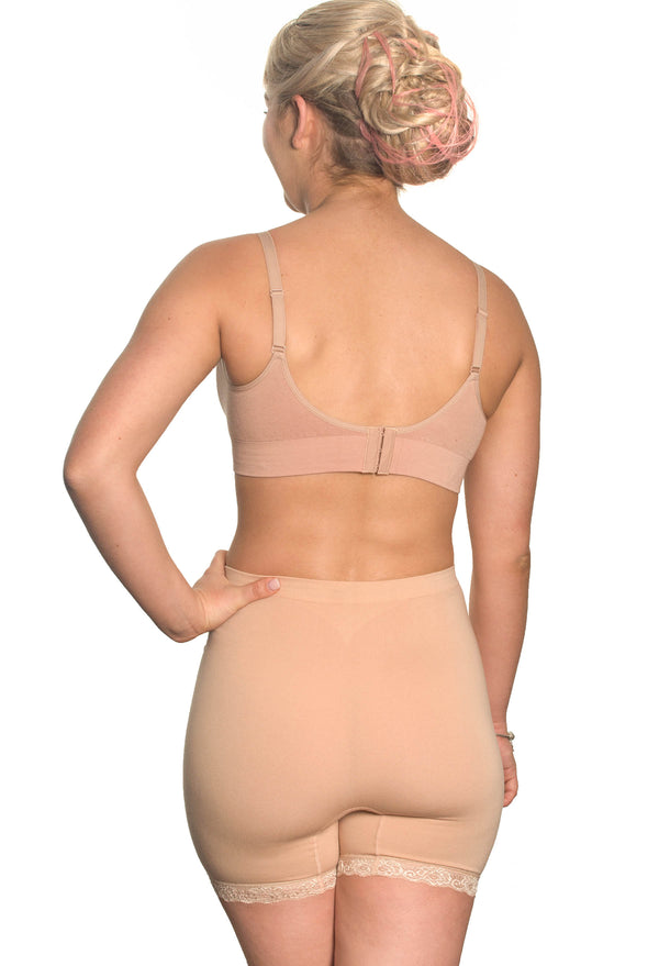 Anti Chafing High Rise Petite Cotton Rich Shorts | Lilac Snow