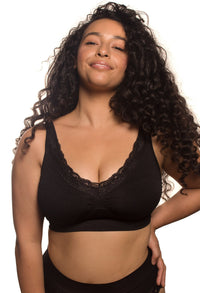 Lace Minimiser Wire Free Bra - Neutrals 3 Pack