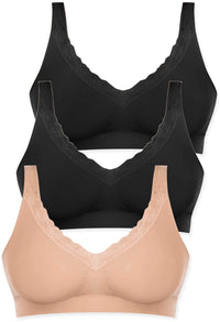 Cotton Pull On Sleep Bra Pack