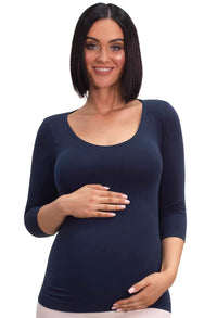 Maternity Bamboo 3/4 Sleeve Top - 3 Pack