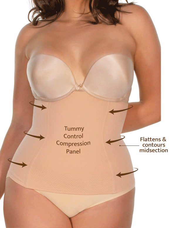 Maximum Tummy Control Belly Band With Flexible Boning