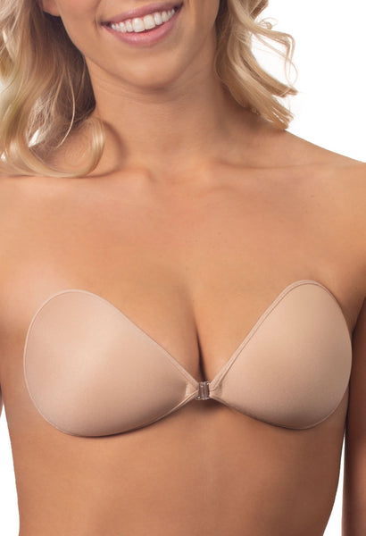 Sleek Stick On Silicone Bra (Nude/Black) - A To F Cup