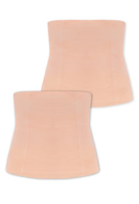Postpartum Maximum Tummy Control Belly Band With Flexible Boning - 2 Pack