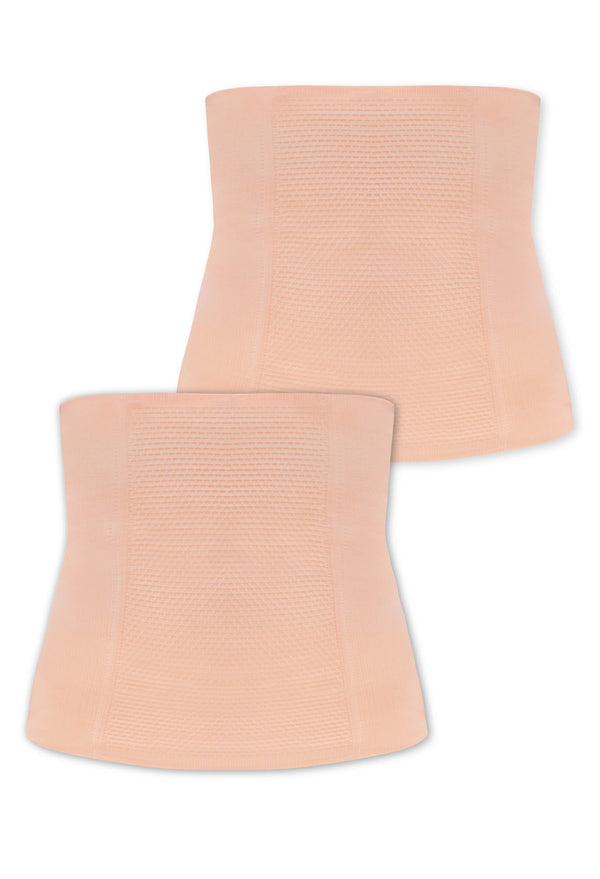 Postpartum Maximum Tummy Control Belly Band With Flexible Boning - 2 Pack