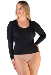 Superfine 100% Cotton Long Sleeve Top - 4 Pack