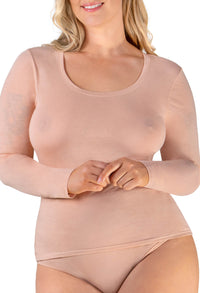 Superfine 100% Cotton Long Sleeve Top - 4 Pack