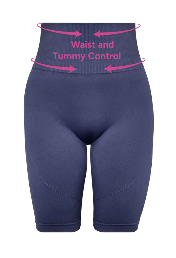 Plus Size Seamless High Waist Long Biker Shorts