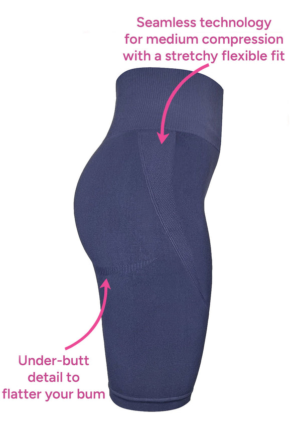 Plus Size Seamless High Waist Long Biker Shorts