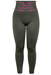 Plus Size Seamless High Waist Full Length Leggings