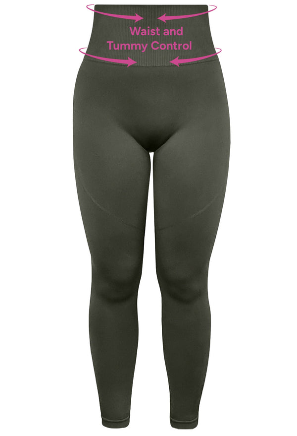 Plus Size Seamless High Waist Full Length Leggings