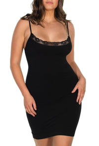 Curvy Bamboo Lace Slip