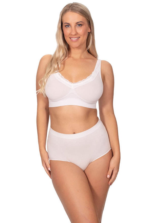 Post Surgery High waist Comfort Brief | Seamless Cotton Blend