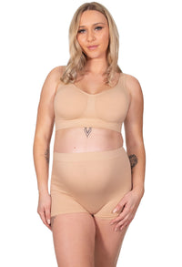 Pregnancy Wire Free High Back Pull On Crop Top - 3 Pack