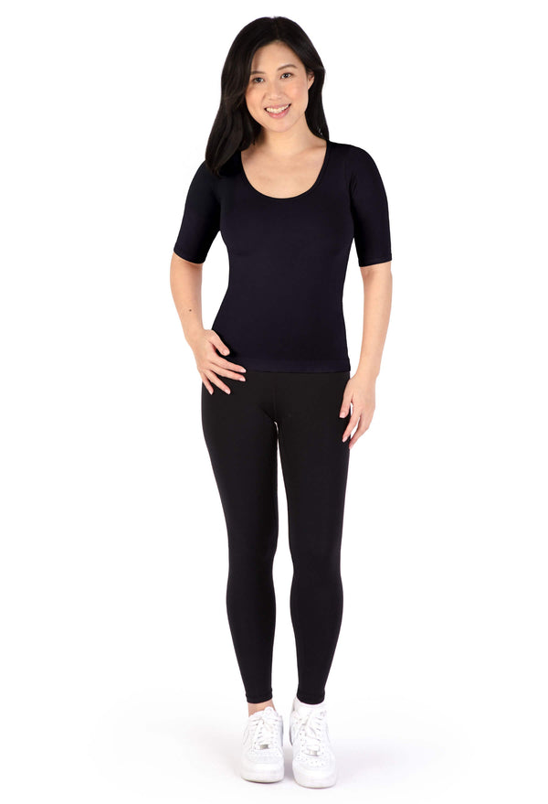 Bamboo Mid Length Sleeve Tee - 2 Pack