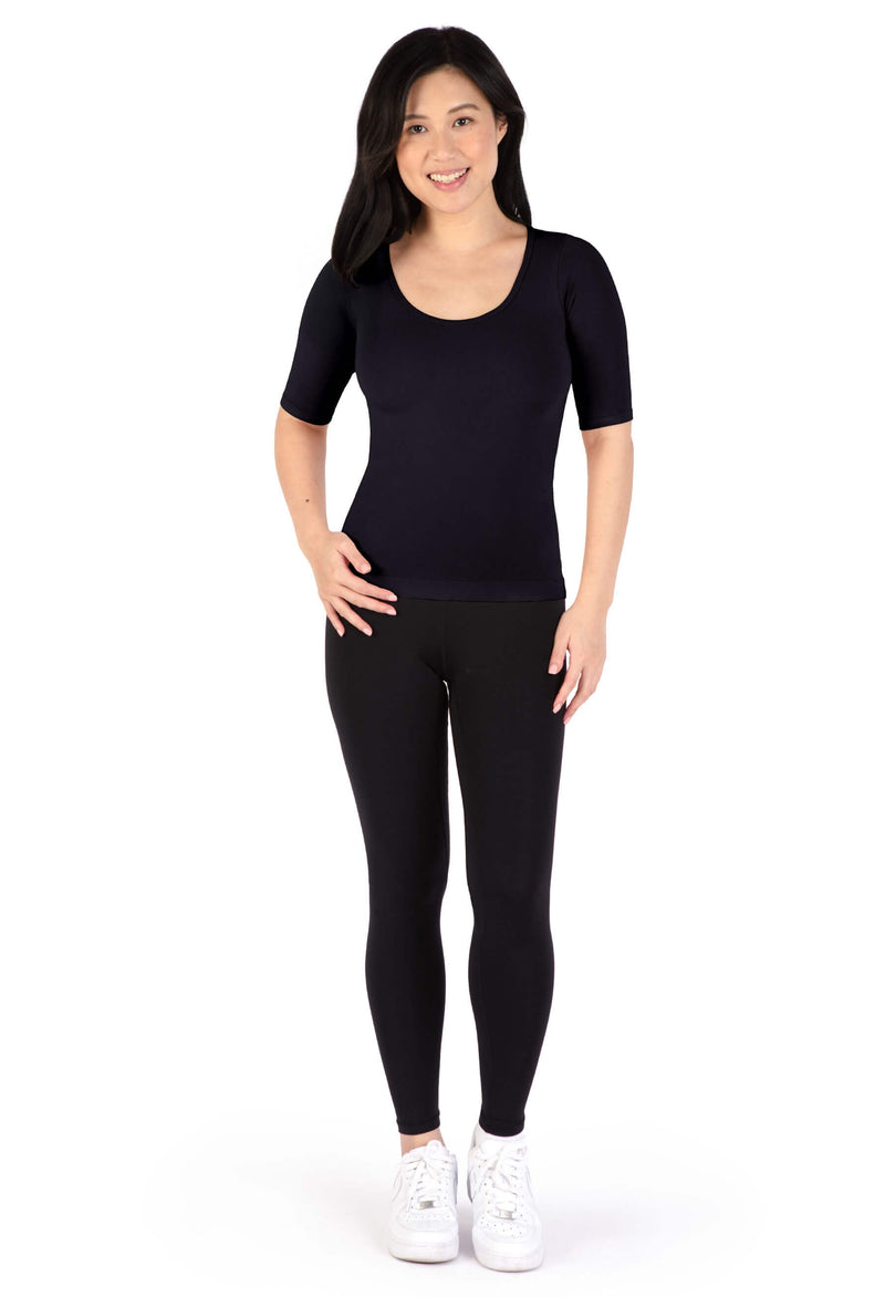 Bamboo Mid Length Sleeve Tee - 2 Pack