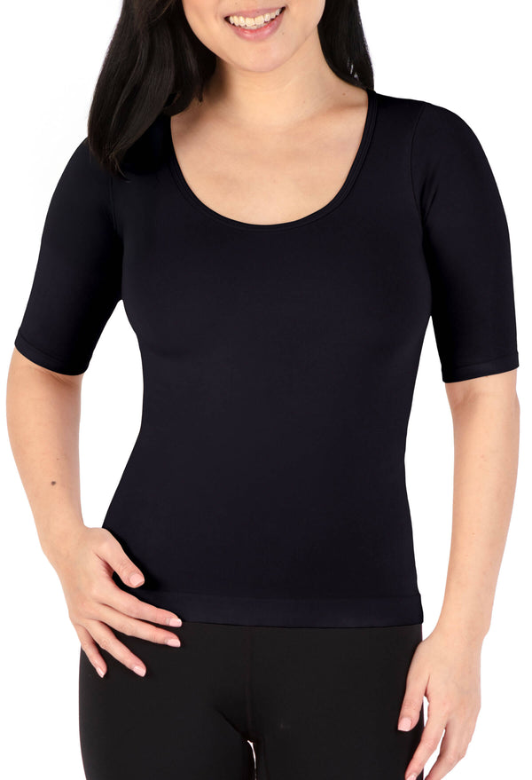 Bamboo Mid Length Sleeve Tee - 2 Pack