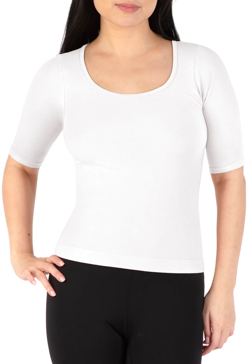 Bamboo Mid Length Sleeve Tee - 2 Pack
