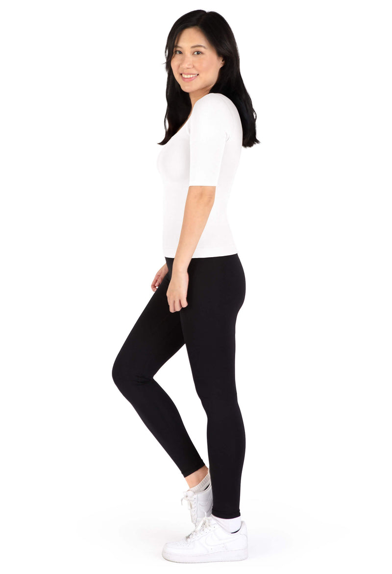 Bamboo Mid Length Sleeve Tee - 2 Pack