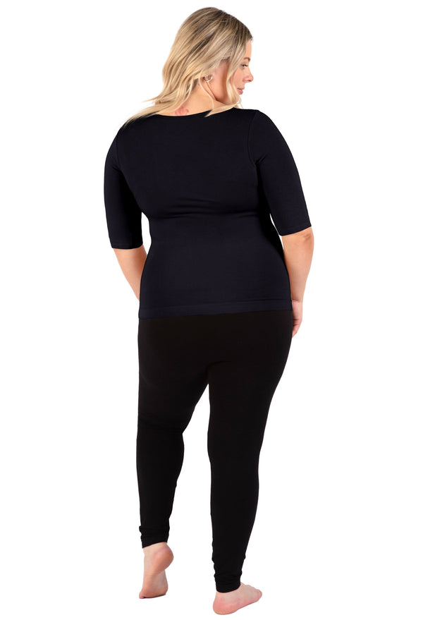 Maternity Bamboo Mid Length Sleeve Tee