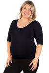 Maternity Bamboo Mid Length Sleeve Tee