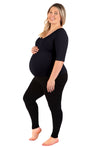 Maternity Bamboo Mid Length Sleeve Tee