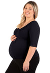 Maternity Bamboo Mid Length Sleeve Tee