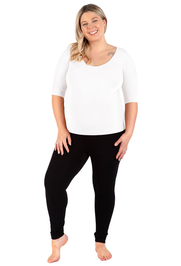 Maternity Bamboo Mid Length Sleeve Tee