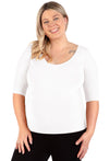 Maternity Bamboo Mid Length Sleeve Tee