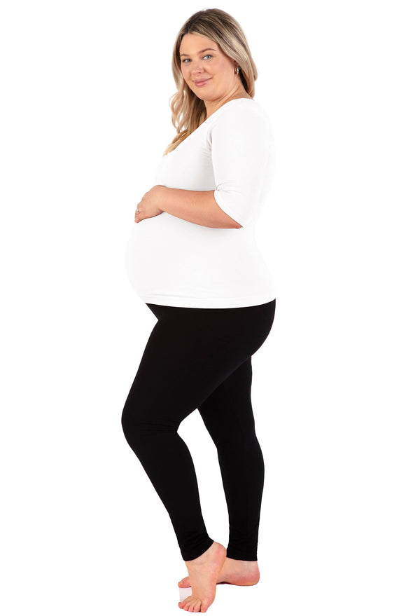 Maternity Bamboo Mid Length Sleeve Tee