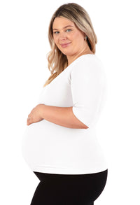 Maternity Bamboo Mid Length Sleeve Tee