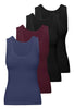Curvy Bamboo Tank Top 4 Pack