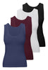 Curvy Bamboo Tank Top 4 Pack